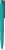 UMA PET PEN PRO gerecyclede soft touch balpen met transparante clip - Turquoise