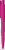 UMA PET PEN PRO gerecyclede soft touch balpen met transparante clip - Magenta