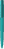 UMA PET PEN PRO gerecyclede soft touch balpen met transparante clip - Turquoise