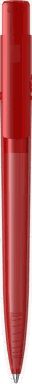 UMA PET PEN PRO recycelter transparenter Kugelschreiber - Rot