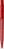 UMA PET PEN PRO gerecyclede transparante balpen - Red