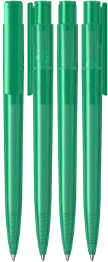 UMA PET PEN PRO recycelter transparenter Kugelschreiber - Türkis
