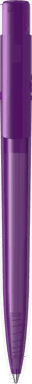 UMA PET PEN PRO recycelter transparenter Kugelschreiber - Lila