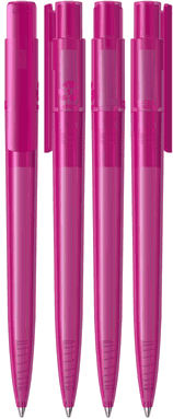 UMA PET PEN PRO recycelter transparenter Kugelschreiber - Magenta
