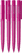 UMA PET PEN PRO gerecyclede transparante balpen - Magenta
