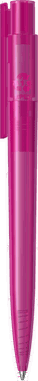 UMA PET PEN PRO recycelter transparenter Kugelschreiber - Magenta
