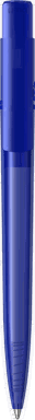 UMA PET PEN PRO recycelter transparenter Kugelschreiber - Blau
