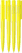 UMA PET PEN PRO gerecyclede transparante balpen - Yellow