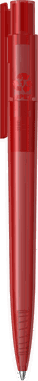 UMA PET PEN PRO recycelter transparenter Kugelschreiber - Rot