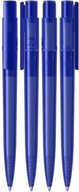 UMA PET PEN PRO recycelter transparenter Kugelschreiber - Blau