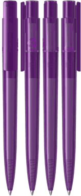 UMA PET PEN PRO recycelter transparenter Kugelschreiber - Lila