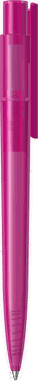 UMA PET PEN PRO recycelter transparenter Kugelschreiber - Magenta