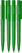 UMA PET PEN PRO gerecyclede transparante balpen - Green