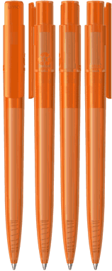 UMA PET PEN PRO recycelter transparenter Kugelschreiber - Orange