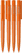 UMA PET PEN PRO gerecyclede transparante balpen - Orange