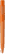 UMA PET PEN PRO gerecyclede frosted balpen - Orange
