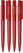 UMA PET PEN PRO gerecyclede frosted balpen - Red