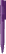 UMA PET PEN PRO gerecyclede frosted balpen - Purple