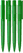 UMA PET PEN PRO gerecyclede frosted balpen - Green
