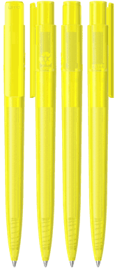 UMA PET PEN PRO recycelter gefrosteter Kugelschreiber - Gelb
