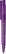 UMA PET PEN PRO gerecyclede frosted balpen - Purple