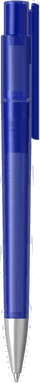 UMA PET PEN PRO recycelter Frosted Kugelschreiber mit Metallspitze - Blau