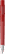 UMA PET PEN PRO gerecyclede frosted balpen met metalen punt - Red