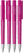 UMA PET PEN PRO gerecyclede frosted balpen met metalen punt - Magenta