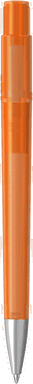 UMA PET PEN PRO recycelter Frosted Kugelschreiber mit Metallspitze - Orange