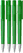 UMA PET PEN PRO gerecyclede frosted balpen met metalen punt - Green