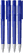 UMA PET PEN PRO gerecyclede frosted balpen met metalen punt - Blue