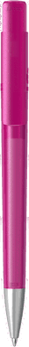 UMA PET PEN PRO recycelter Frosted Kugelschreiber mit Metallspitze - Magenta