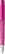 UMA PET PEN PRO gerecyclede frosted balpen met metalen punt - Magenta