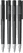 UMA PET PEN PRO gerecyclede frosted balpen met metalen punt - Anthracite