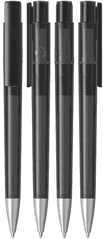 UMA PET PEN PRO gerecyclede frosted balpen met metalen punt
