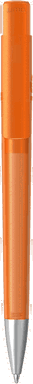UMA PET PEN PRO recycelter Frosted Kugelschreiber mit Metallspitze - Orange