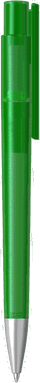 UMA PET PEN PRO recycelter Frosted Kugelschreiber mit Metallspitze - Grün