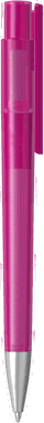 UMA PET PEN PRO recycelter Frosted Kugelschreiber mit Metallspitze - Magenta