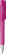 UMA PET PEN PRO gerecyclede frosted balpen met metalen punt - Magenta