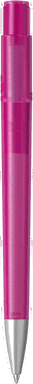UMA PET PEN PRO recycelter Frosted Kugelschreiber mit Metallspitze - Magenta
