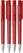 UMA PET PEN PRO gerecyclede frosted balpen met metalen punt - Red