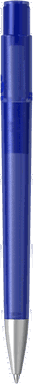 UMA PET PEN PRO recycelter Frosted Kugelschreiber mit Metallspitze - Blau