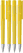 UMA PET PEN PRO gerecyclede frosted balpen met metalen punt - Yellow