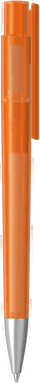 UMA PET PEN PRO recycelter Frosted Kugelschreiber mit Metallspitze - Orange