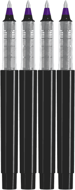 UMA PET PEN PRO recycelter Kugelschreiber - Dunkelviolett