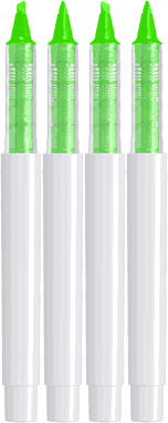 UMA PET PEN PRO recycelter Textmarker - Grüner fluoreszierender Textmarker