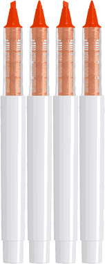 UMA PET PEN PRO recycelter Textmarker - Orangener fluoreszierender Textmarker