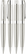 UMA VIP Twist balpen - Stainless steel
