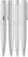 UMA VIP Twist balpen - Silver