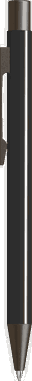 UMA STRAIGHT Metall-Kugelschreiber glänzend - Schwarz
